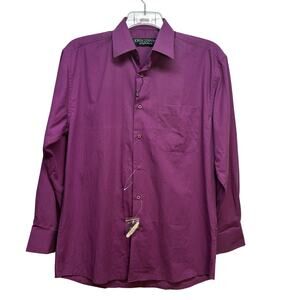 English Laundry Ombre Shirt John Lennon Purple Long Sleeve Button Down Size M